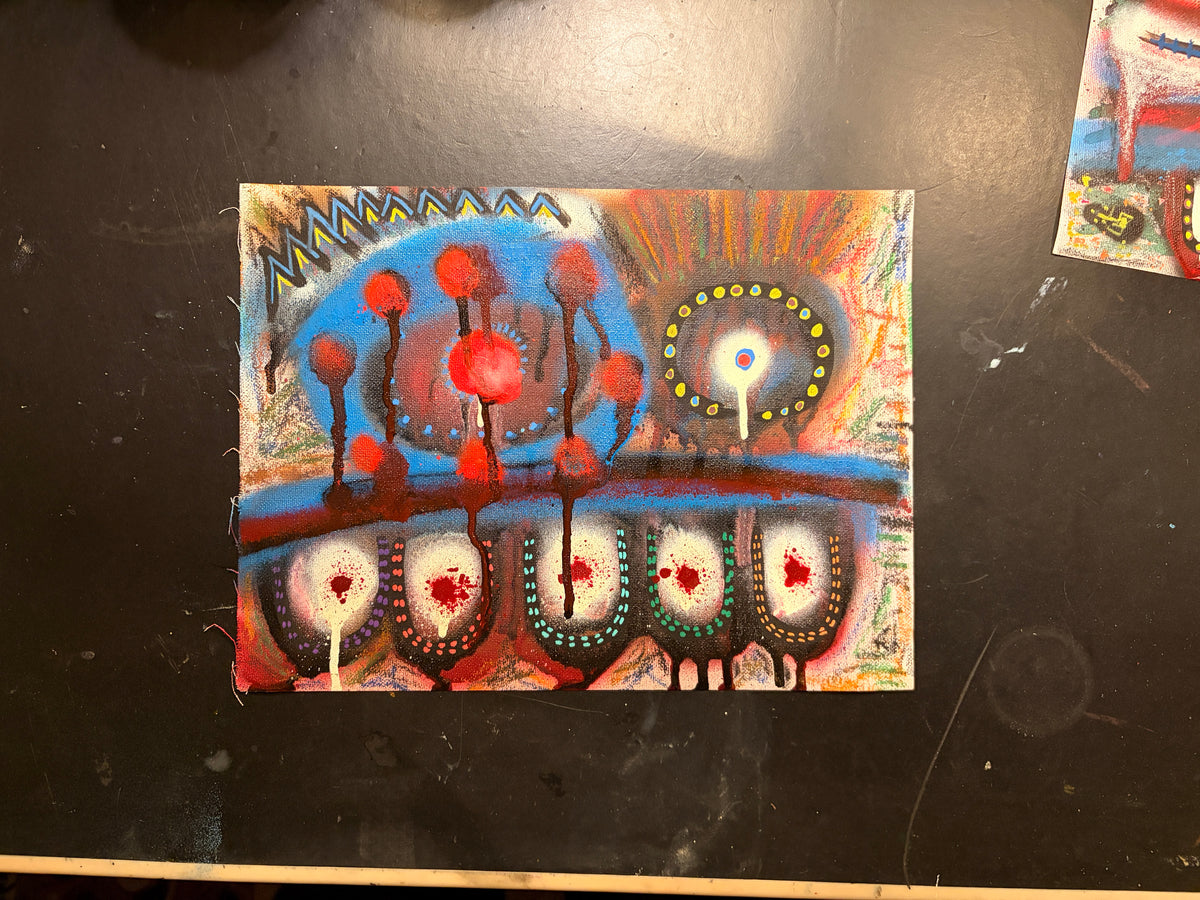 wacko" (12 x 9)