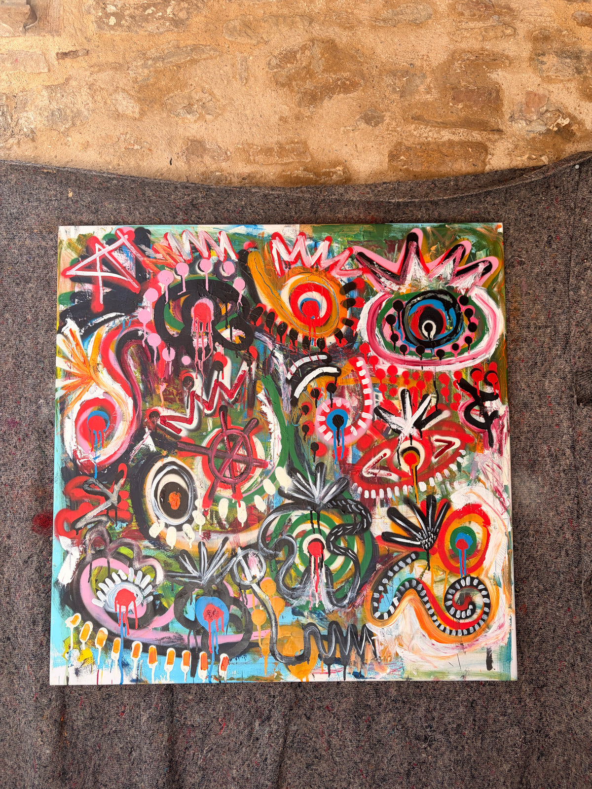Summer madness" (40 x 40)