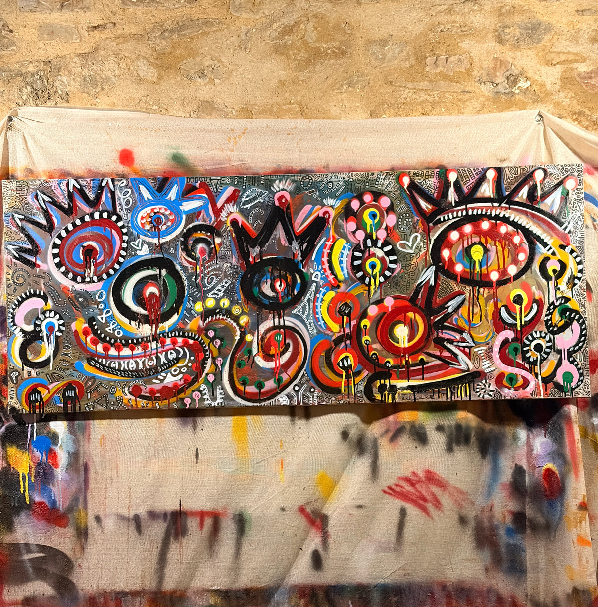 Eyes without a face" (55 x 22)