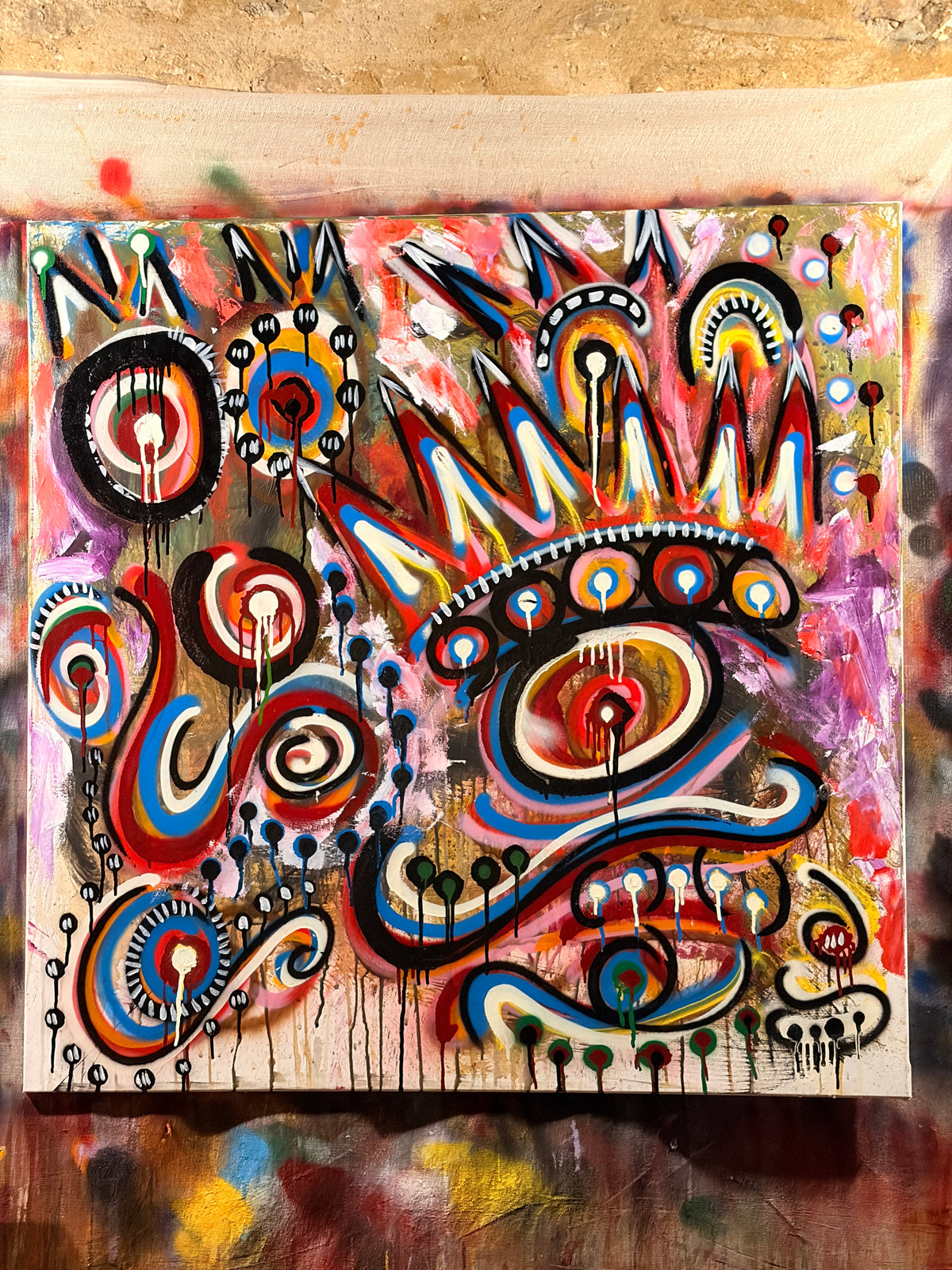 One eye open" (40 x 40)