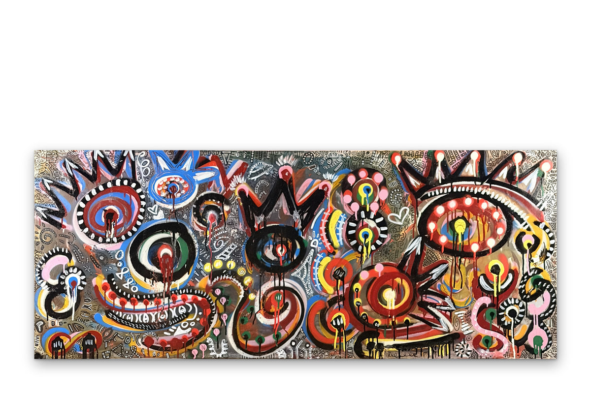 Eyes without a face" (55 x 22)