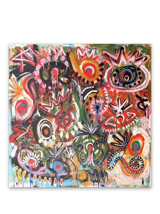 Summer madness" (40 x 40)